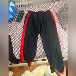 Tapered Striped Pants